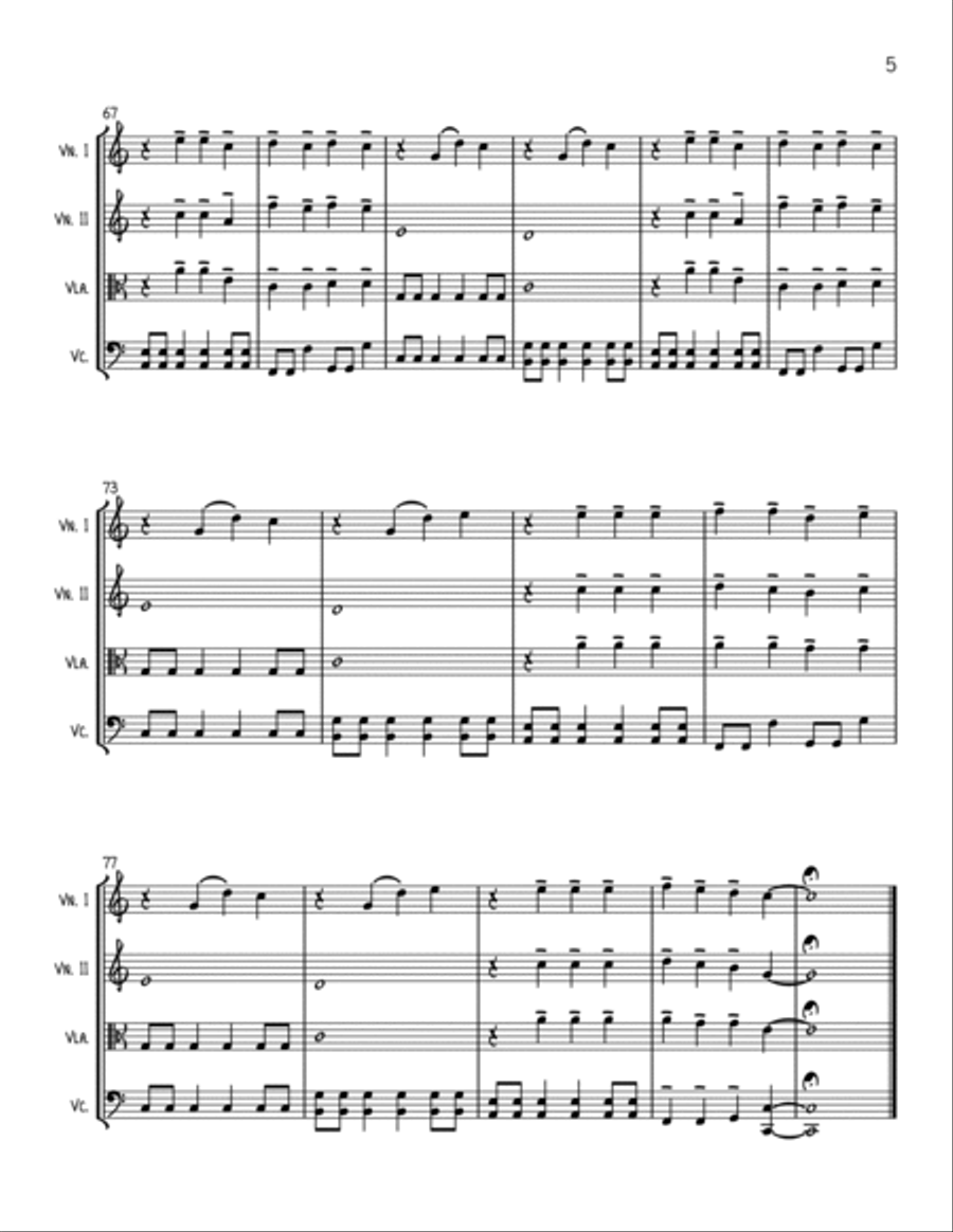 First Date String Quartet scores gallery preview page 5