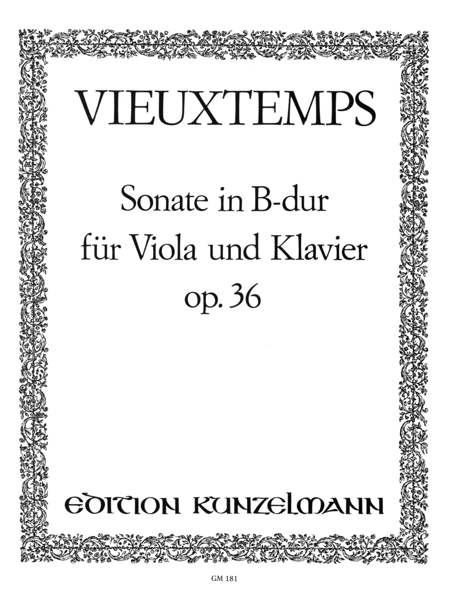 Viola Sonata in B flat Major Piano Accompaniment scores gallery preview page 1
