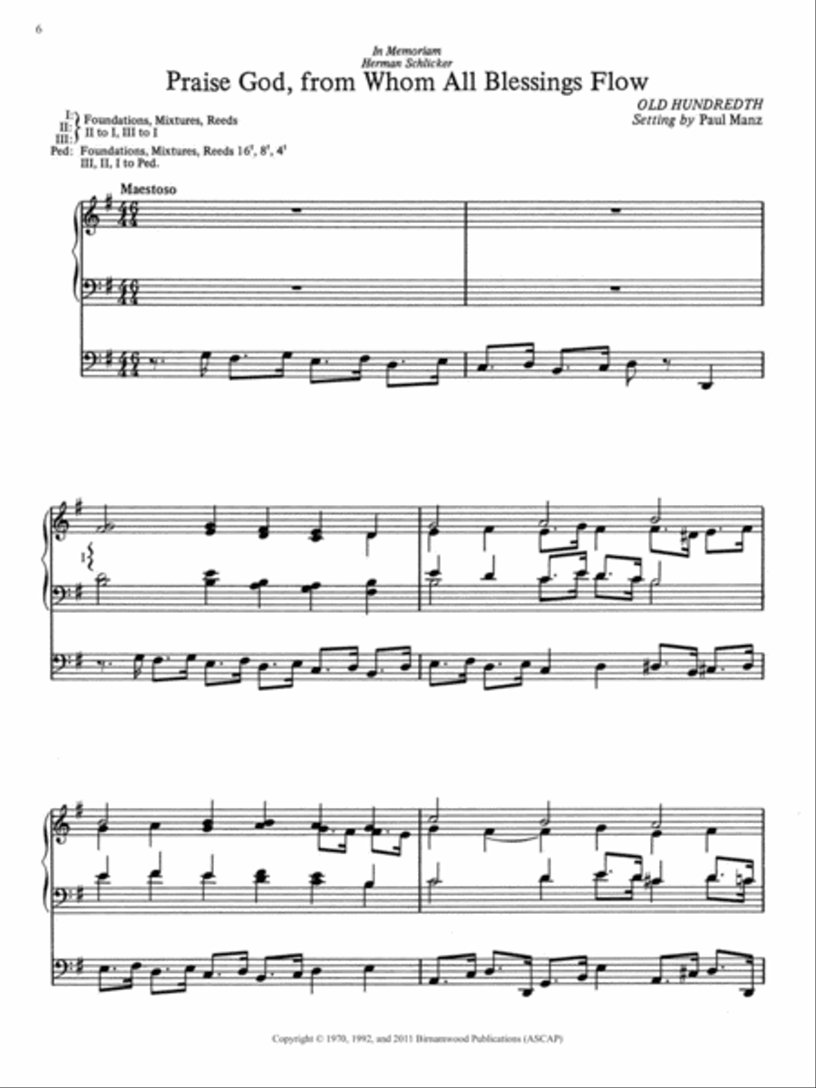 Ten Chorale Improvisations, Set 4 Organ scores gallery preview page 4