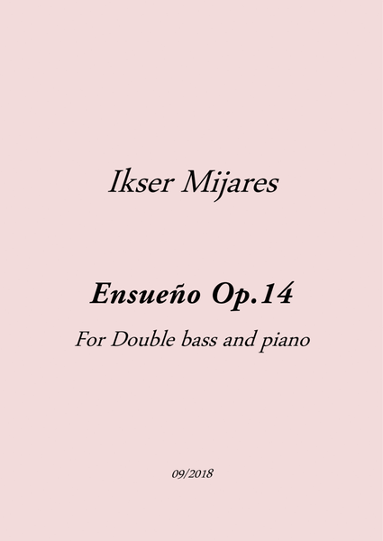 Ensueño Op.14 For Double bass and Piano image number null
