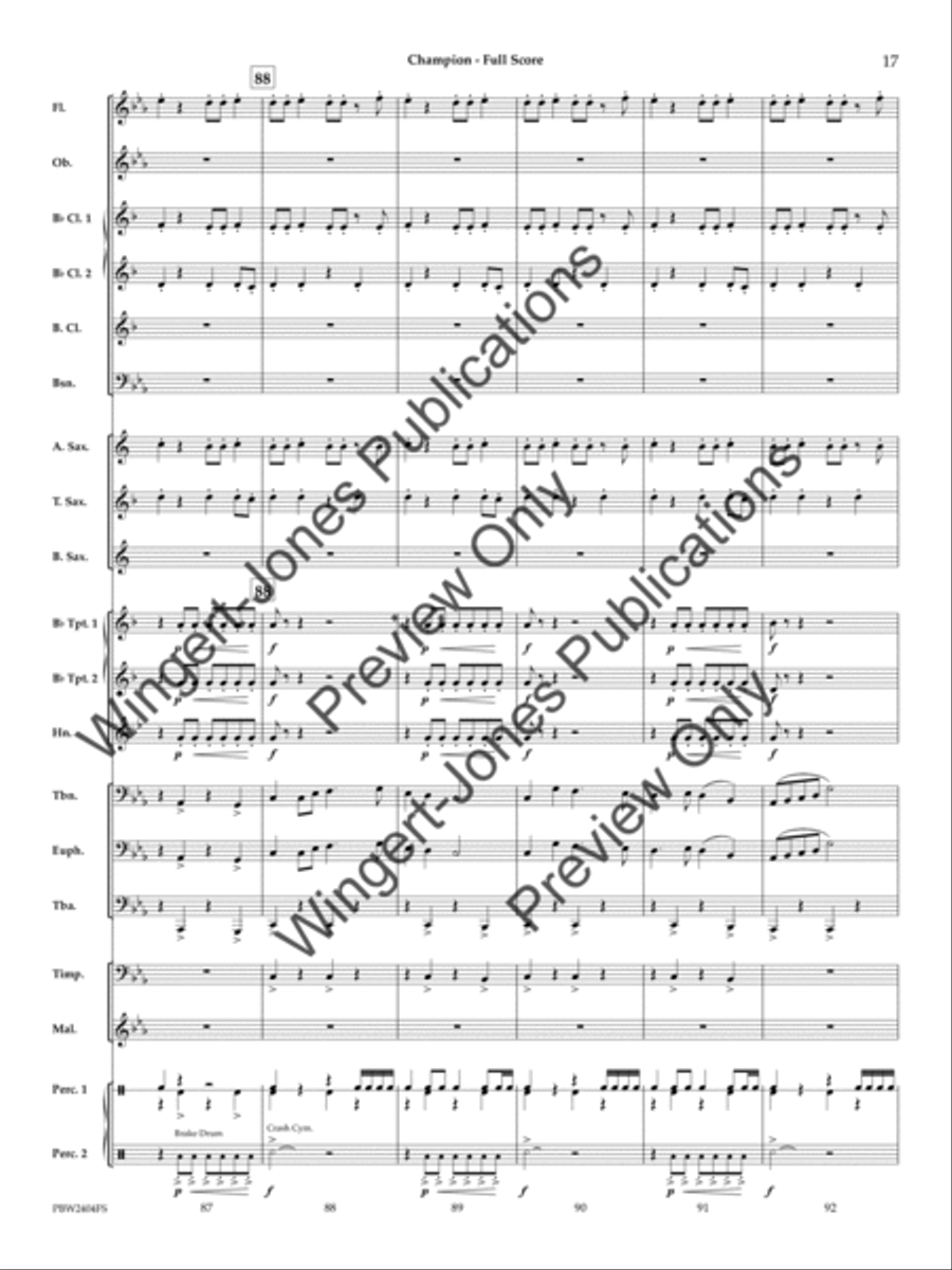 祝開店！大放出セール開催中 Champion - Concert Band - Sheet Music | Sheet Music Plus その他