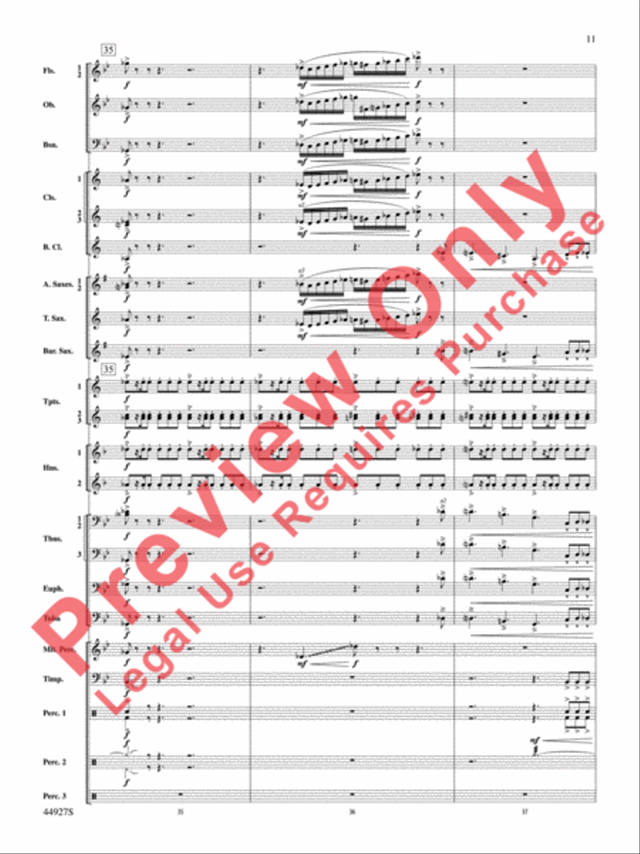 At the Movies with John Williams Concert Band scores gallery preview page 12