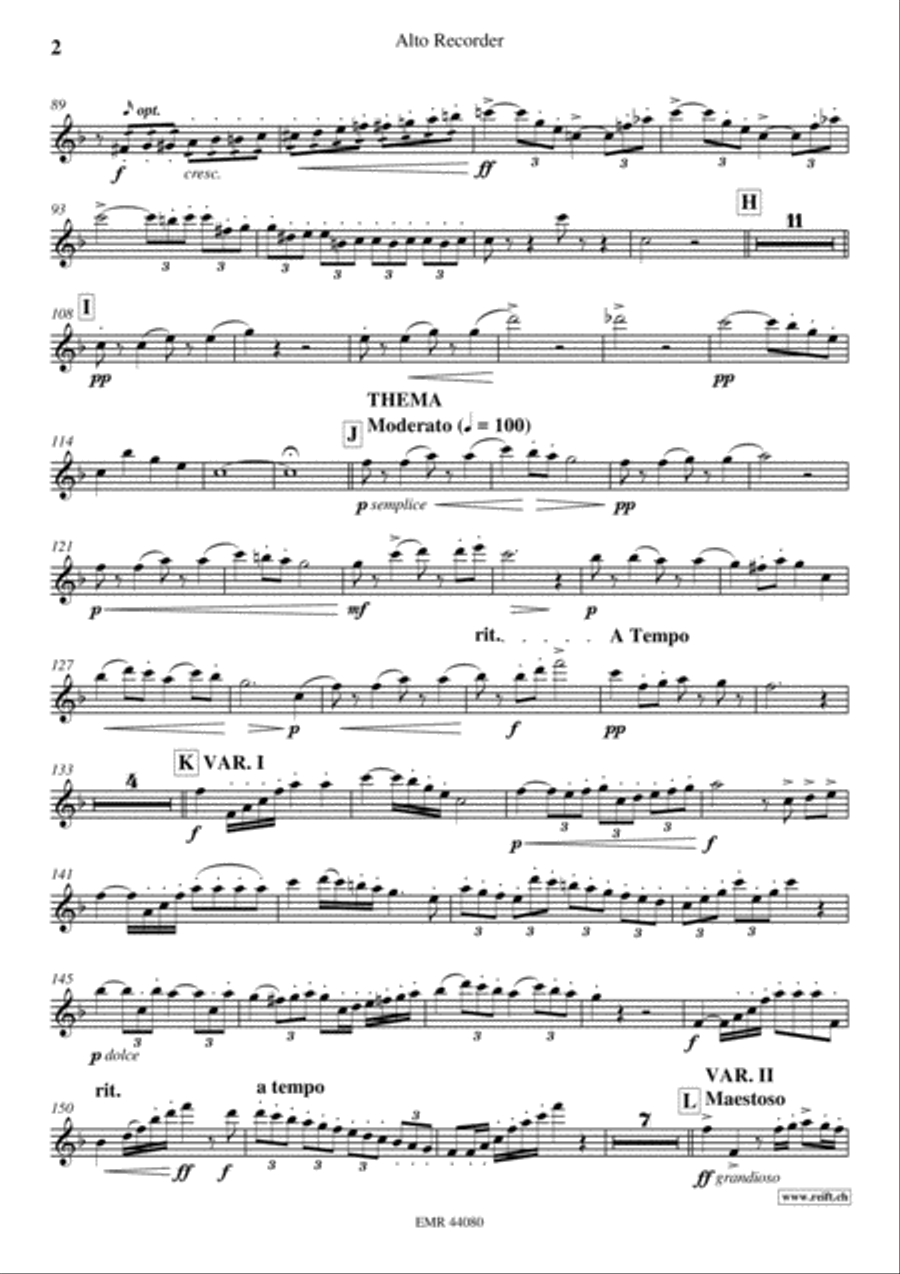Konzert Alto Recorder scores gallery preview page 3