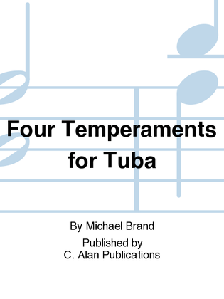 Book cover for Four Temperaments for Tuba