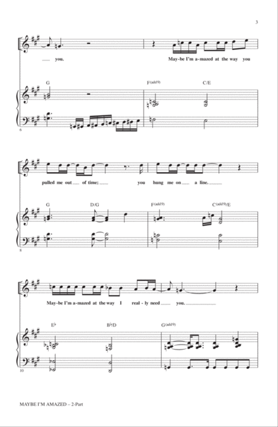 Maybe I'm Amazed 2-Part scores gallery preview page 2