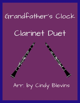 Book cover for Grandfather's Clock, Clarinet Duet