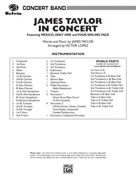 James Taylor in Concert: Score