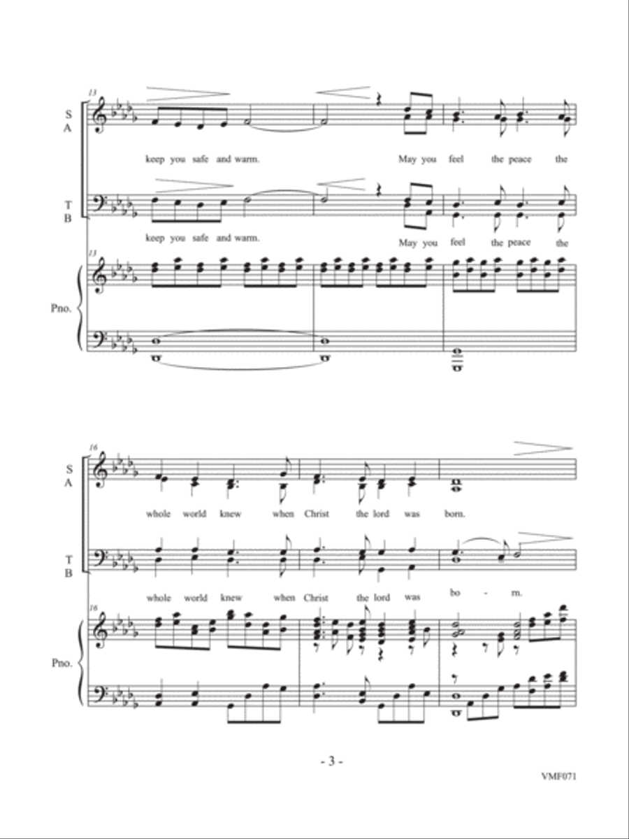 A Holiday Prayer A Holiday Prayer 4-Part scores gallery preview page 5