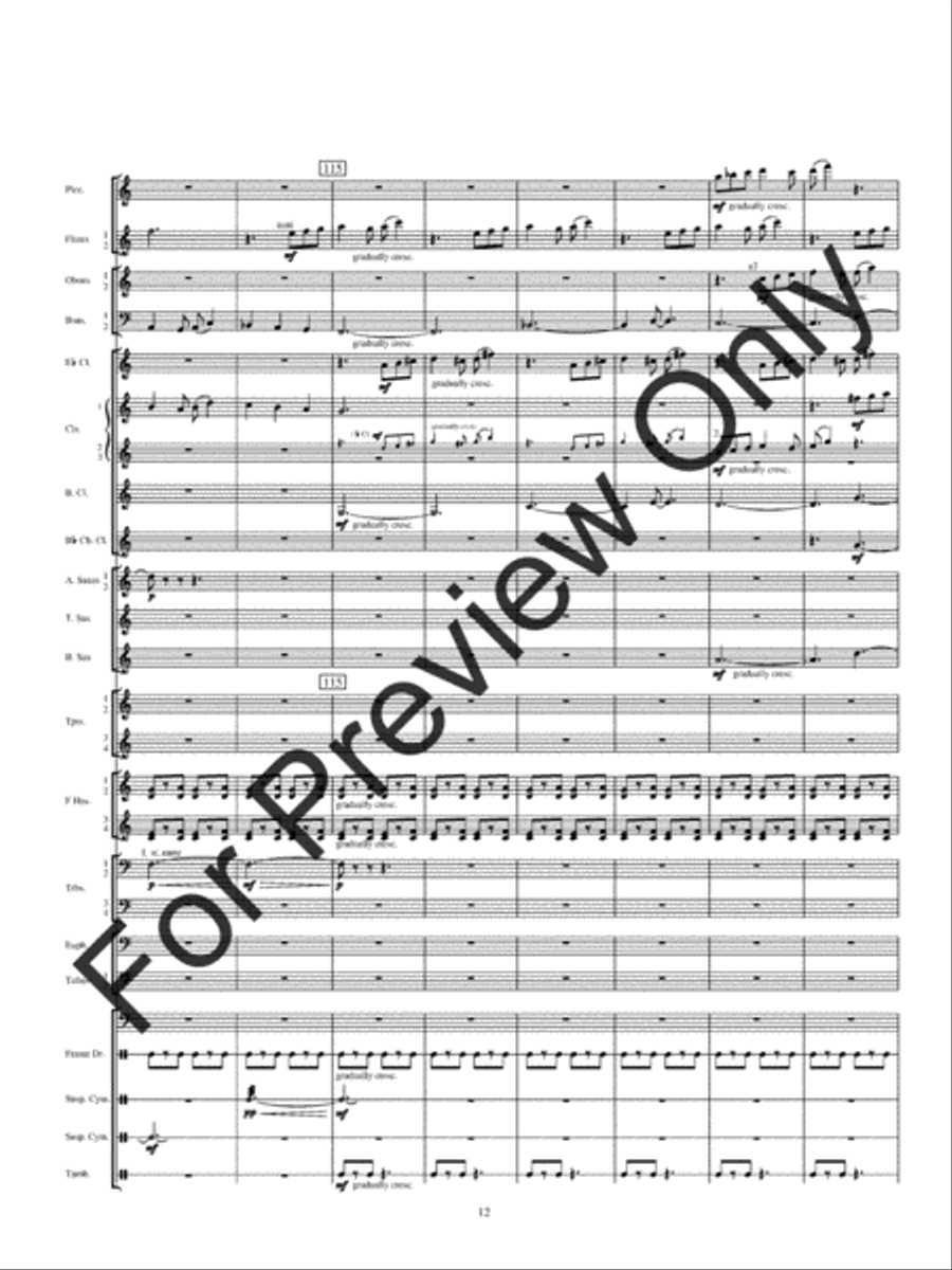 Kirkpatrick Fanfare (Score) Concert Band scores gallery preview page 15