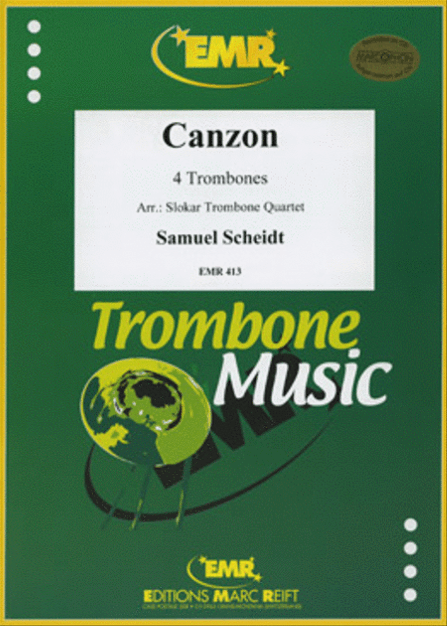 Canzon by Samuel Scheidt Trombone Quartet - Sheet Music