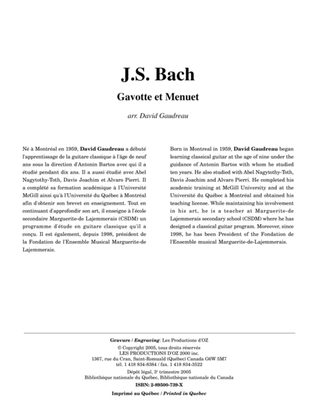 Book cover for Gavotte et Menuet