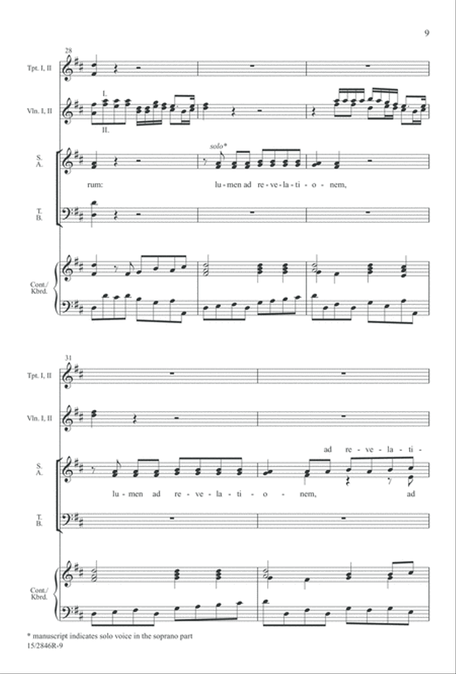 Nunc dimittis Nunc dimittis 4-Part scores gallery preview page 9