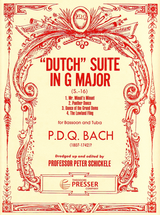 Book cover for Dutch Suite In G Major