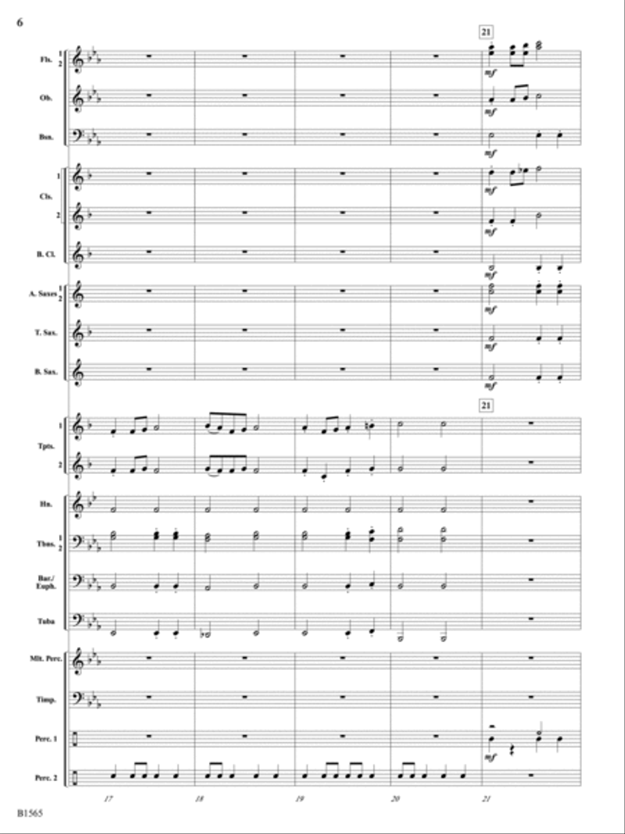 Danses Terpsichore: Score Concert Band scores gallery preview page 6