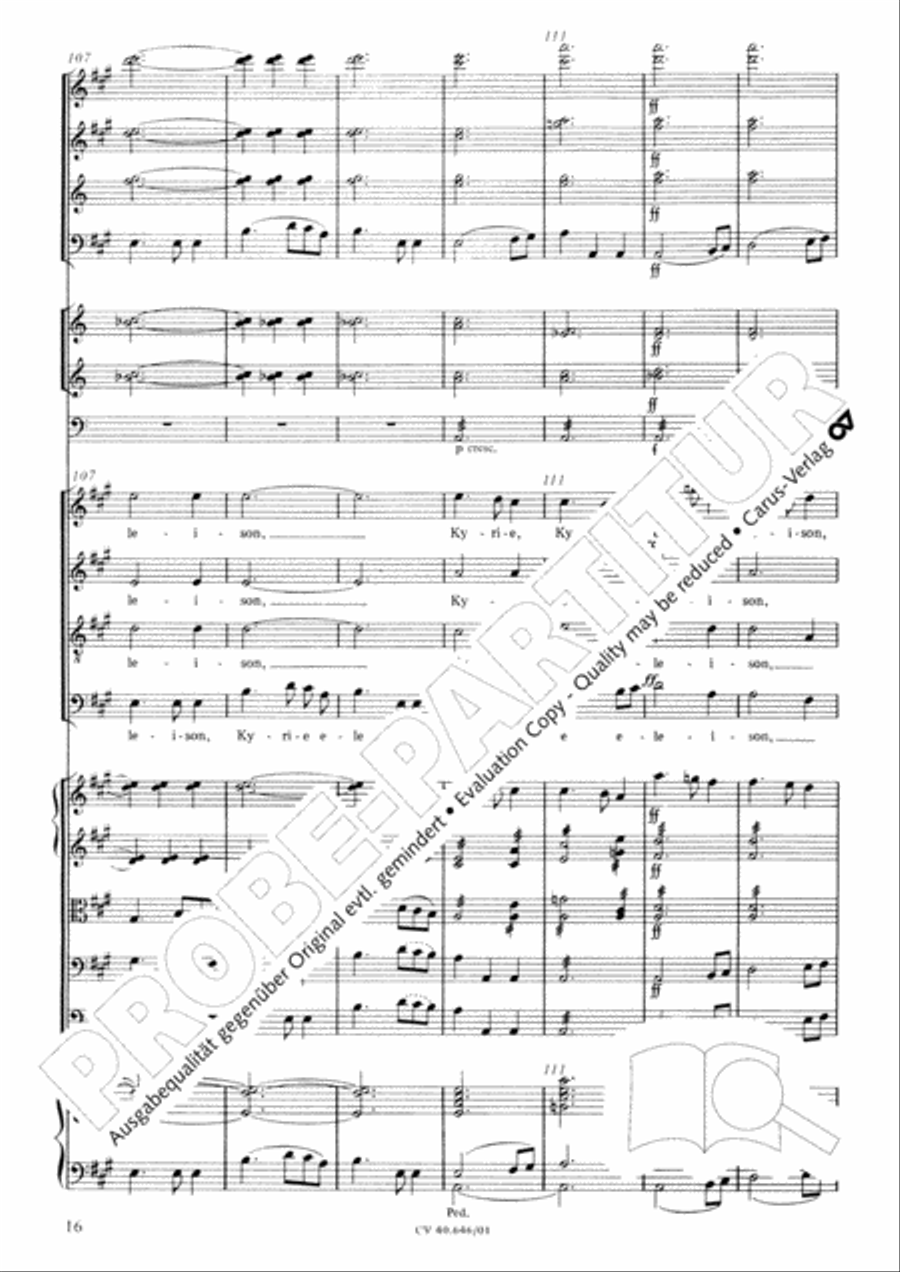 Mass in A Major (2 versions) STB scores gallery preview page 27