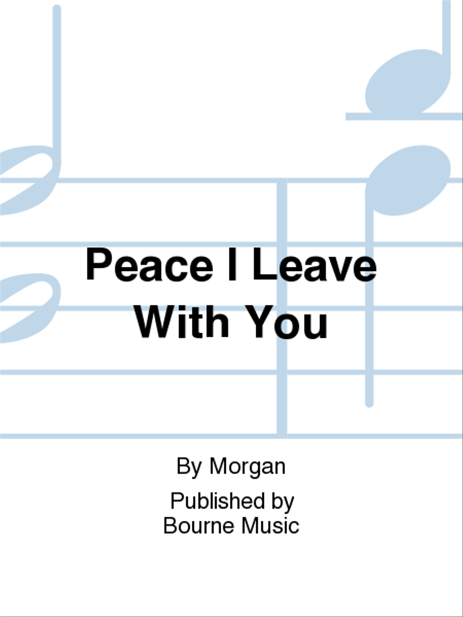 Peace I Leave With You 4-Part scores gallery preview page 1
