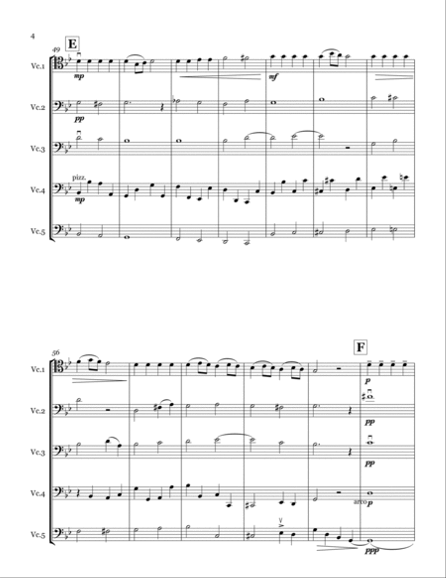 Chanson Triste Cello scores gallery preview page 4