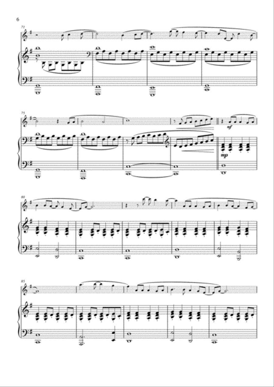 A Million Dreams Flute Solo scores gallery preview page 6