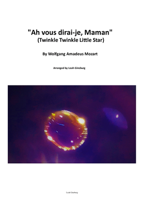 Book cover for "Ah vous dirai-je, Maman" (Twinkle Twinkle Little Star) by W.A. Mozart