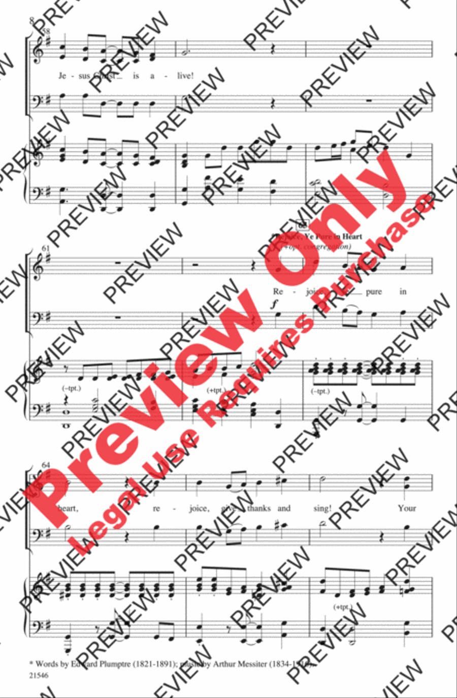 Rejoice, He Is Alive! Rejoice, He Is Alive! 3-Part scores gallery preview page 8