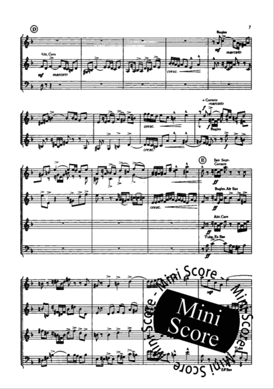 Victory Victory Fanfare Band scores gallery preview page 9
