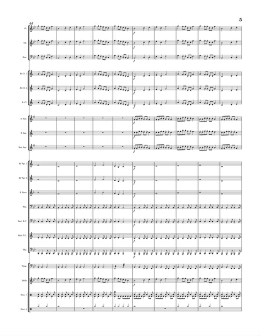 Wildflower Fields Wildflower Fields Concert Band scores gallery preview page 5