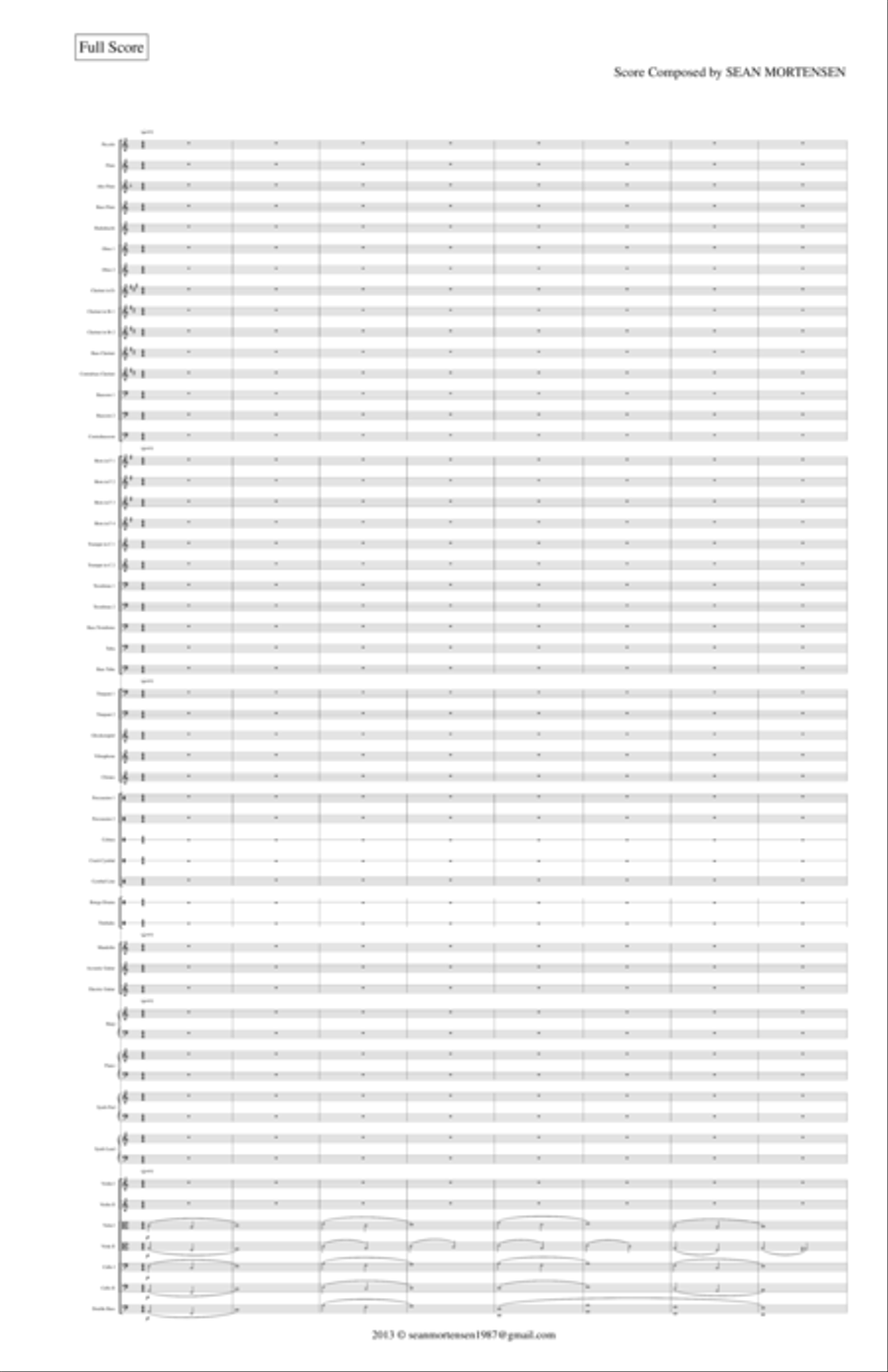 Redeemer, IV: Parables of the Master Full Orchestra scores gallery preview page 1