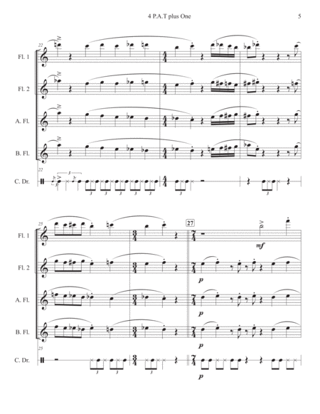 4Pat+1 (Flute Quartet & Conga) image number null