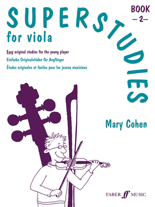 Book cover for Superstudies for Viola, Book 2