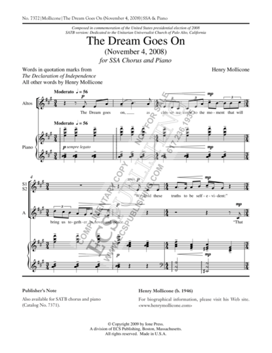 The Dream Goes On: November 4, 2008 SSA scores gallery preview page 6