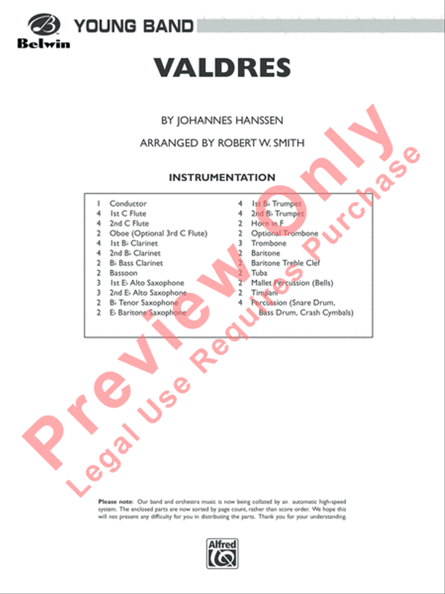 Valdres Concert Band scores gallery preview page 2