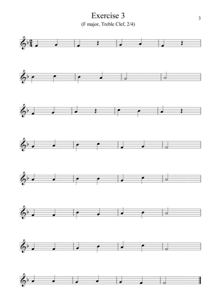 Piano Note Reading Exercise For Premier Grade Students (Volume 2)
