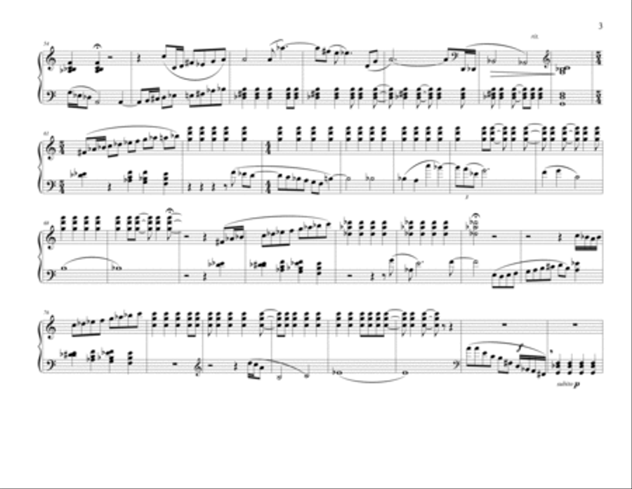 The Lamentation for Piano Piano Solo scores gallery preview page 3
