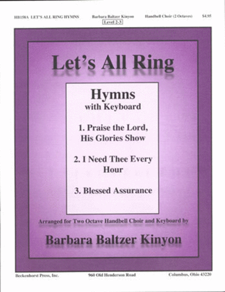 Book cover for Let's All Ring Hymns With Keyboard