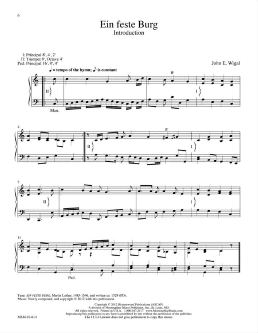 Hymn Introductions and Alternate Harmonizations Organ scores gallery preview page 5