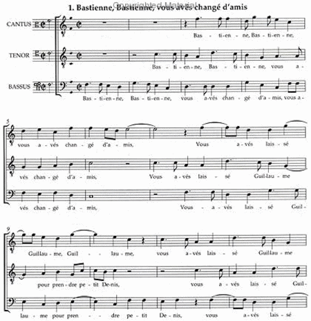 2 Anonymous Chansons Rustique (1541) - 3 Scores
