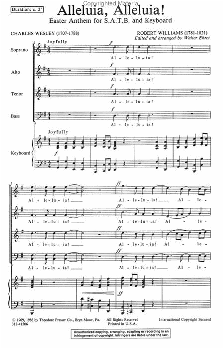 Alleluia, Alleluia! 4-Part scores gallery preview page 2