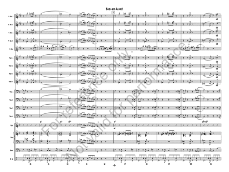 Bari-ed Alive!! Bari-ed Alive!! Jazz Ensemble scores gallery preview page 3
