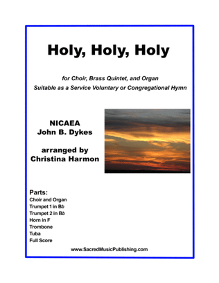Book cover for Holy, Holy, Holy – Choir, Brass Quintet, and Organ