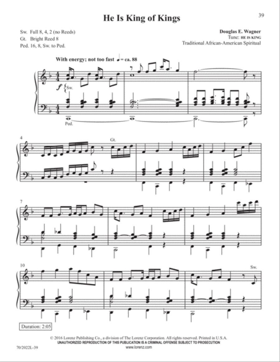 Easy Organ Library, Vol. 61 Organ Solo scores gallery preview page 16