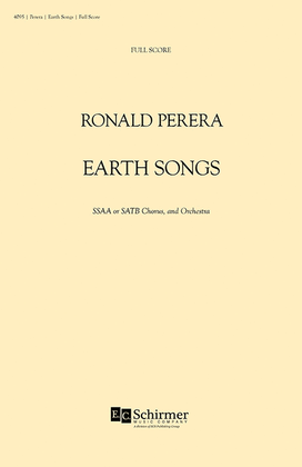 Book cover for earthsongs (Full Score)