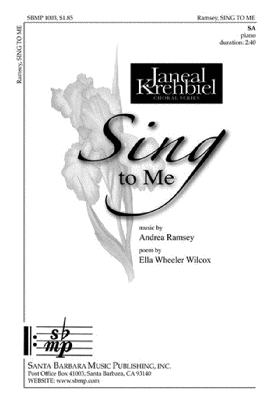 Sing to Me - SA Octavo SA scores gallery preview page 1