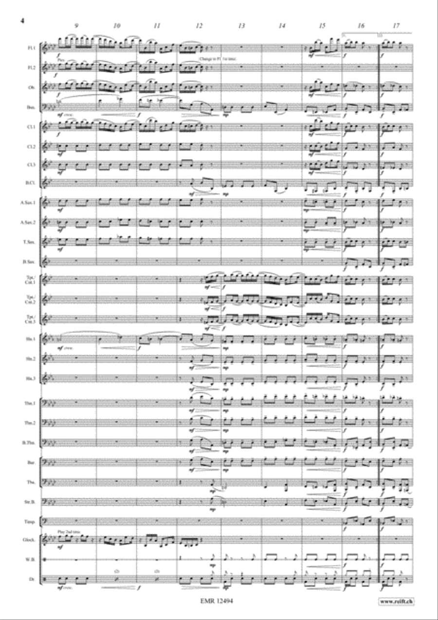 Gladiolus Rag Gladiolus Rag Concert Band scores gallery preview page 4