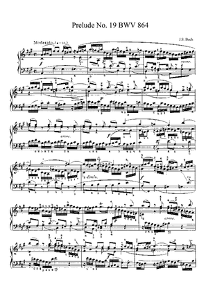 Bach Prelude and Fugue No. 19 BWV 864 in A Major. The Well-Tempered Clavier Book I