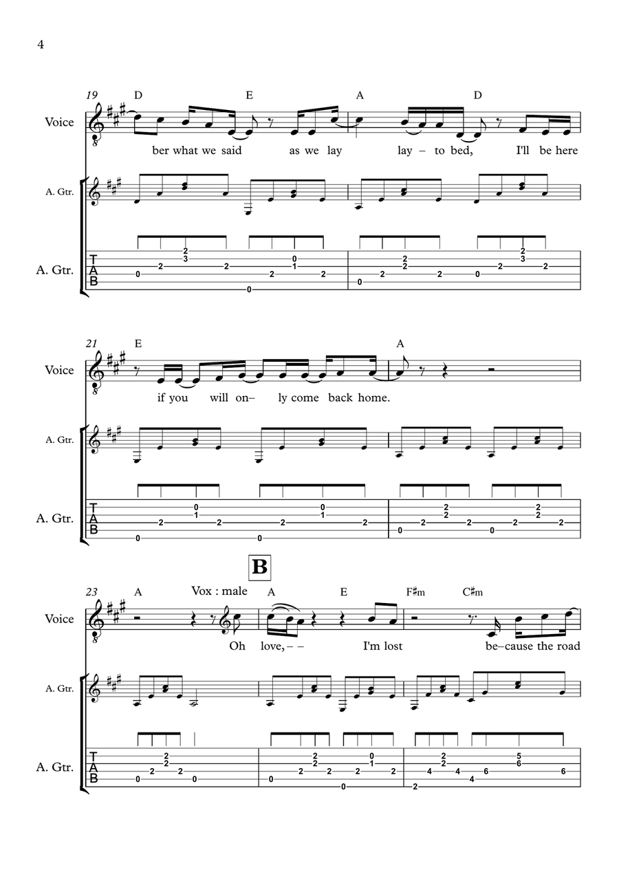 Duet Duet Acoustic Guitar scores gallery preview page 4