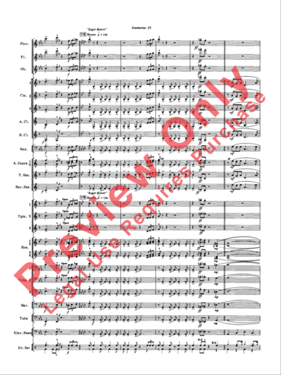 Big Band Spectacular Concert Band scores gallery preview page 24