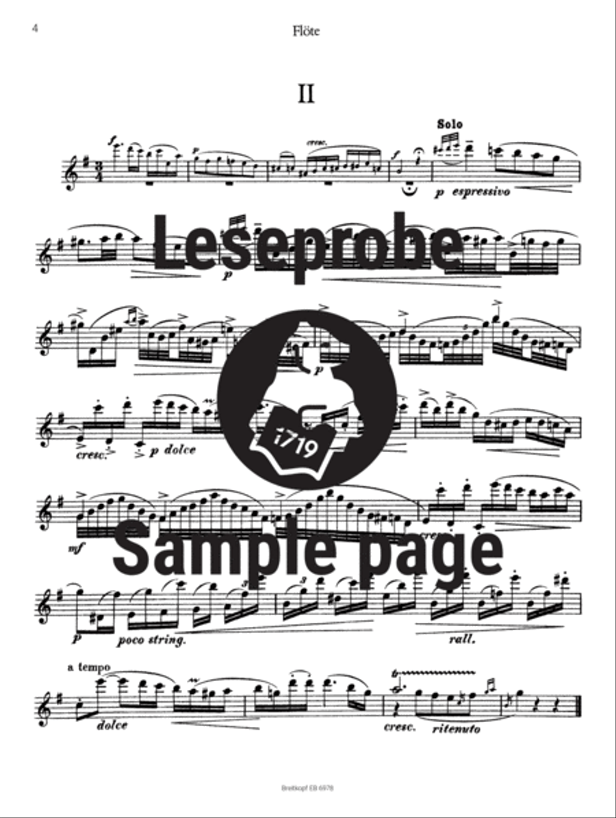 3 Cadenzas for Mozart's Flute Concerto No. 2 in D major K. 314 (285d) Flute Solo scores gallery preview page 4