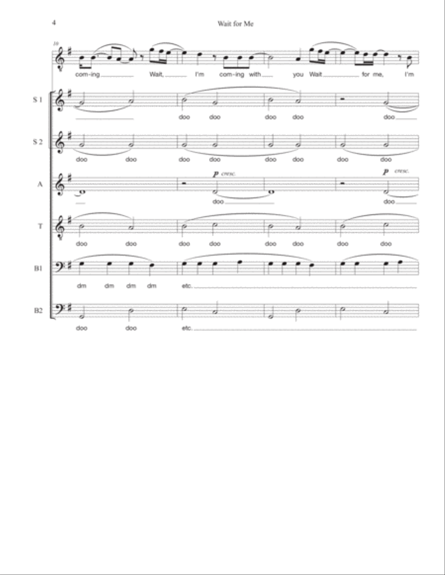 Wait For Me Divisi scores gallery preview page 4