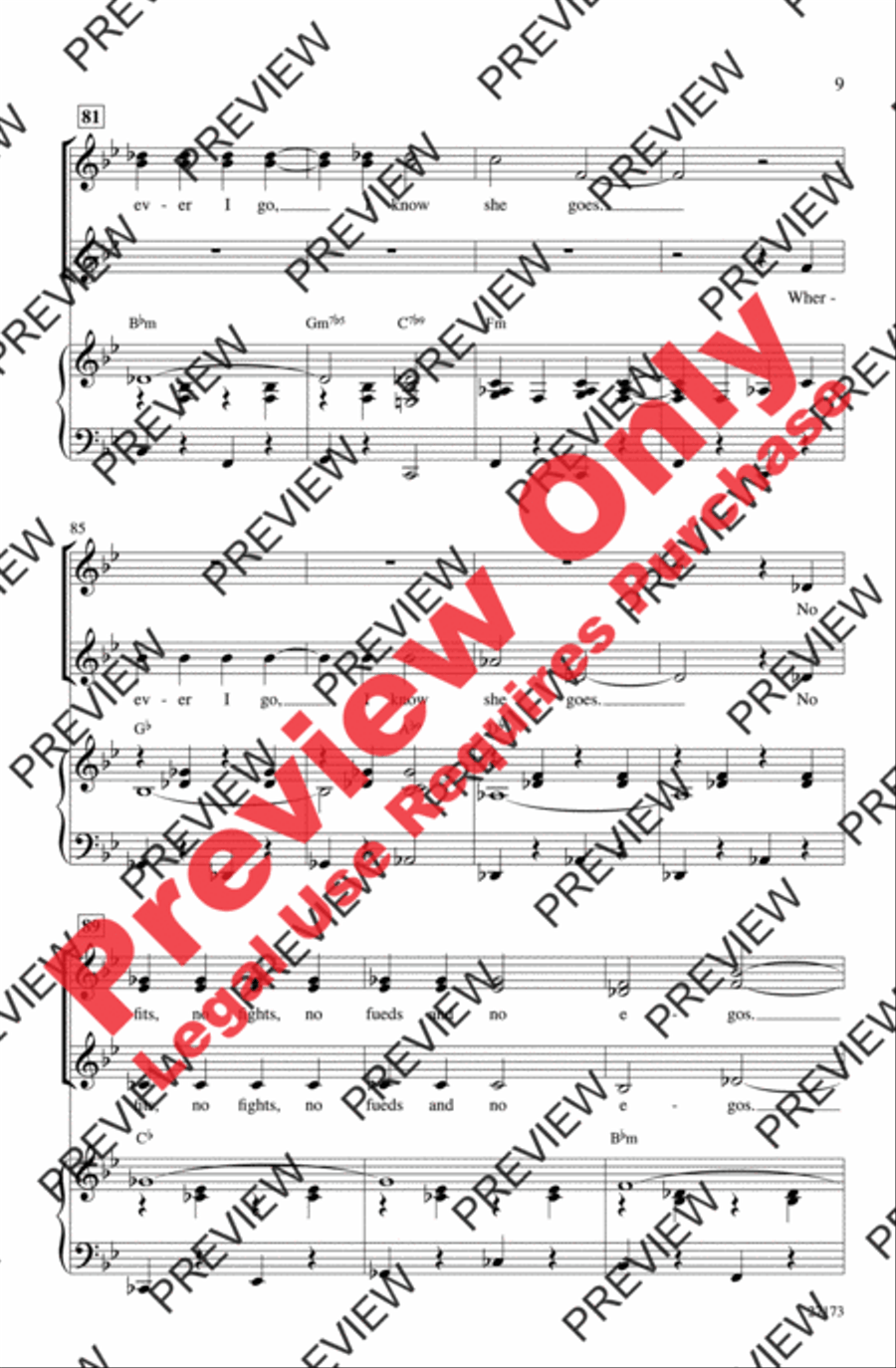 Together Wherever We Go Together Wherever We Go Women's Choir scores gallery preview page 9