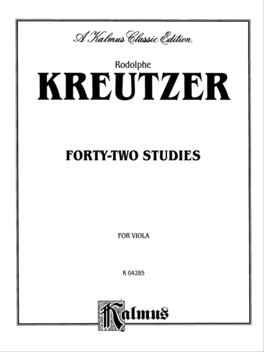 Forty-two Studies Viola Solo scores gallery preview page 2
